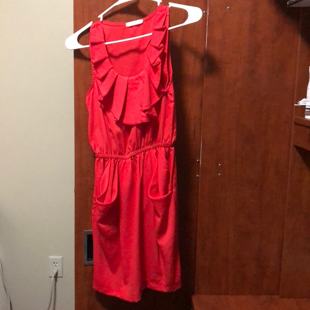 Coral/red dress
